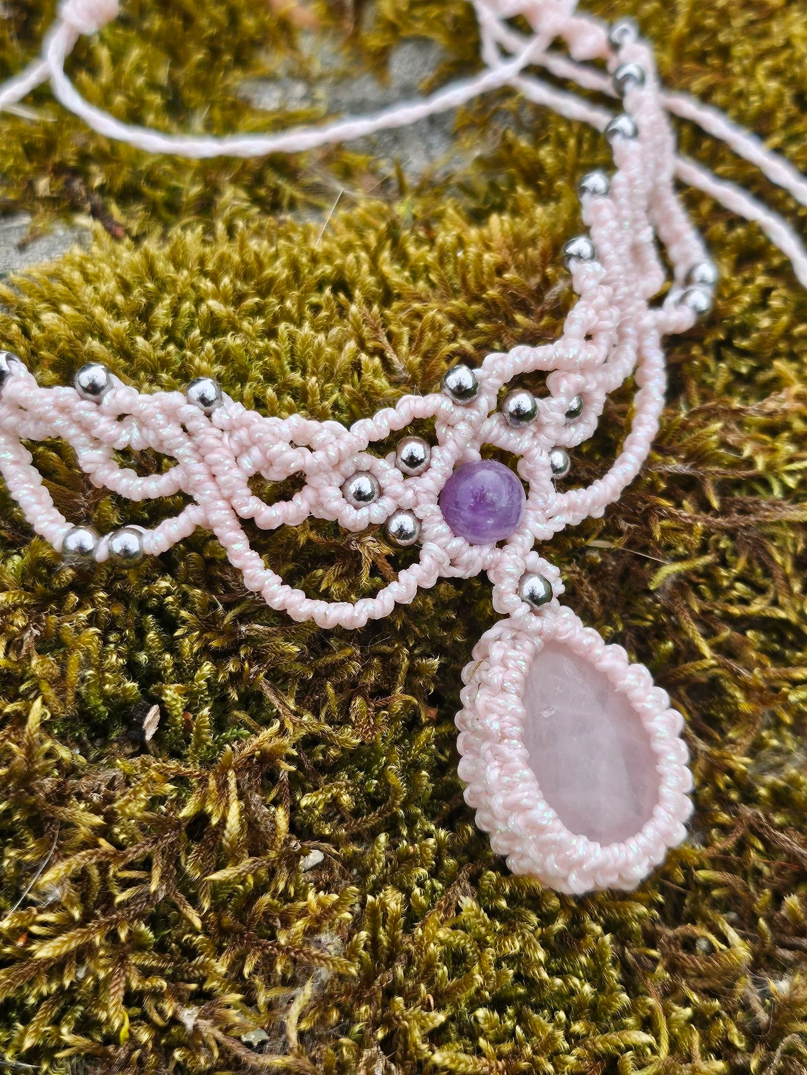Colar em micro macramé – photo 3